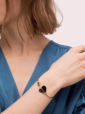 Kate Spade Heritage Spade Enamel Flex Cuff Bracelet